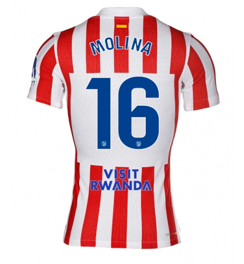 Atletico Madrid Nahuel Molina #16 Hjemmedrakt 2025-26 Kortermet Atletico Madrid Nahuel Molina #16 Hjemmedrakt 2025-26 Kortermet