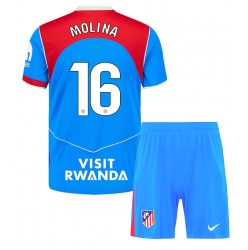 Atletico Madrid Nahuel Molina #16 Tredjedraktsett Barn 2025-26 Kortermet (+ Korte bukser)