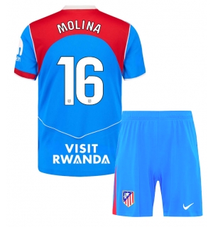 Atletico Madrid Nahuel Molina #16 Tredjedraktsett Barn 2025-26 Kortermet (+ Korte bukser)