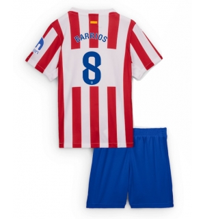 Atletico Madrid Pablo Barrios #8 Hjemmedraktsett Barn 2025-26 Kortermet (+ Korte bukser)