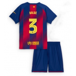 Barcelona Alejandro Balde #3 Hjemmedraktsett Barn 2025-26 Kortermet (+ Korte bukser)