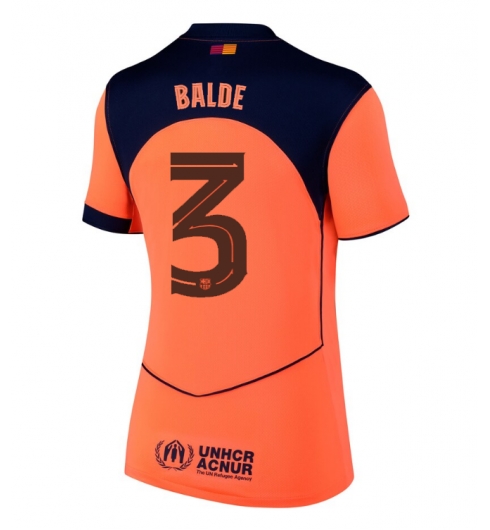 Barcelona Alejandro Balde #3 Tredjedrakt Dame 2025-26 Kortermet Barcelona Alejandro Balde #3 Tredjedrakt Dame 2025-26 Kortermet