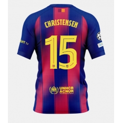 Barcelona Andreas Christensen #15 Hjemmedrakt 2025-26 Kortermet
