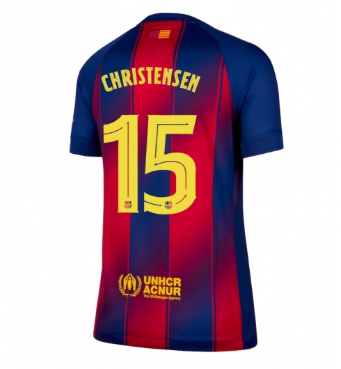 Barcelona Andreas Christensen #15 Hjemmedrakt Dame 2025-26 Kortermet Barcelona Andreas Christensen #15 Hjemmedrakt Dame 2025-26 Kortermet