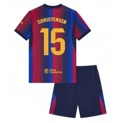 Barcelona Andreas Christensen #15 Hjemmedraktsett Barn 2026-27 Kortermet (+ Korte bukser)