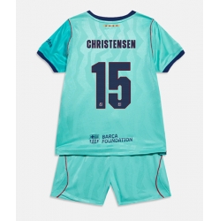 Barcelona Andreas Christensen #15 Tredjedraktsett Barn 2026-27 Kortermet (+ Korte bukser)