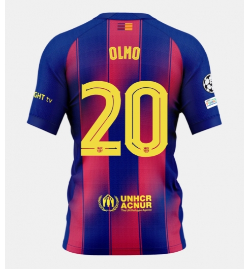 Barcelona Dani Olmo #20 Hjemmedrakt 2025-26 Kortermet Barcelona Dani Olmo #20 Hjemmedrakt 2025-26 Kortermet