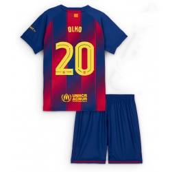 Barcelona Dani Olmo #20 Hjemmedraktsett Barn 2025-26 Kortermet (+ Korte bukser)