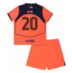Barcelona Dani Olmo #20 Tredjedraktsett Barn 2025-26 Kortermet (+ Korte bukser)
