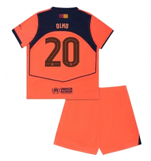 Barcelona Dani Olmo #20 Tredjedraktsett Barn 2025-26 Kortermet (+ Korte bukser)