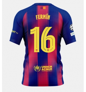 Barcelona Fermin Lopez #16 Hjemmedrakt 2025-26 Kortermet