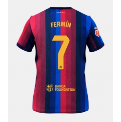 Barcelona Fermin Lopez #7 Hjemmedrakt 2026-27 Kortermet