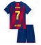 Barcelona Ferran Torres #7 Hjemmedraktsett Barn 2025-26 Kortermet (+ Korte bukser)