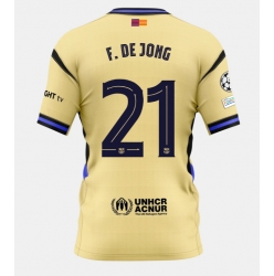 Barcelona Frenkie de Jong #21 Bortedrakt 2025-26 Kortermet