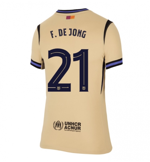 Barcelona Frenkie de Jong #21 Bortedrakt Dame 2025-26 Kortermet Barcelona Frenkie de Jong #21 Bortedrakt Dame 2025-26 Kortermet