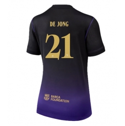 Barcelona Frenkie de Jong #21 Bortedrakt Dame 2026-27 Kortermet
