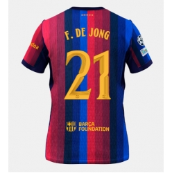 Barcelona Frenkie de Jong #21 Hjemmedrakt 2026-27 Kortermet