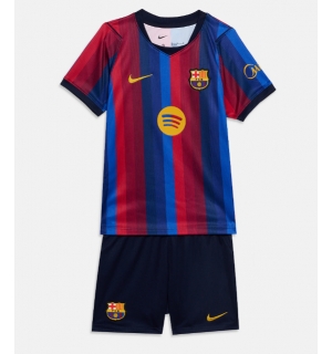 Barcelona Hjemmedraktsett Barn 2026-27 Kortermet (+ Korte bukser)