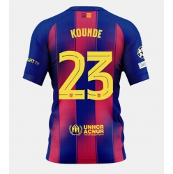 Barcelona Jules Kounde #23 Hjemmedrakt 2025-26 Kortermet