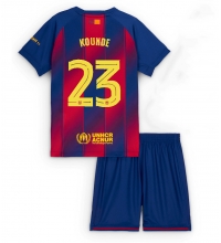Barcelona Jules Kounde #23 Hjemmedraktsett Barn 2025-26 Kortermet (+ Korte bukser)