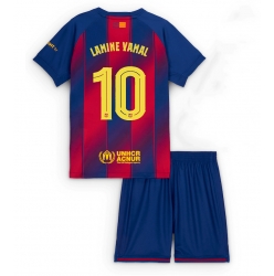 Barcelona Lamine Yamal #10 Hjemmedraktsett Barn 2025-26 Kortermet (+ Korte bukser)