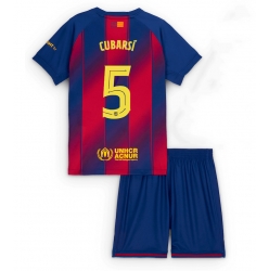 Barcelona Pau Cubarsi #5 Hjemmedraktsett Barn 2025-26 Kortermet (+ Korte bukser)