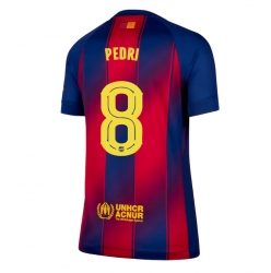 Barcelona Pedri Gonzalez #8 Hjemmedrakt Dame 2025-26 Kortermet