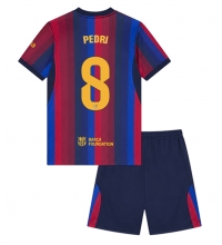 Barcelona Pedri Gonzalez #8 Hjemmedraktsett Barn 2026-27 Kortermet (+ Korte bukser)