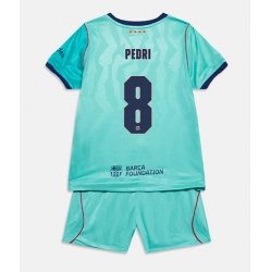 Barcelona Pedri Gonzalez #8 Tredjedraktsett Barn 2026-27 Kortermet (+ Korte bukser)