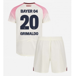 Bayer Leverkusen Alejandro Grimaldo #20 Bortedraktsett Barn 2025-26 Kortermet (+ Korte bukser)