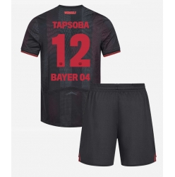 Bayer Leverkusen Edmond Tapsoba #12 Hjemmedraktsett Barn 2025-26 Kortermet (+ Korte bukser)