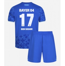 Bayer Leverkusen Eliesse Ben Seghir #17 Tredjedraktsett Barn 2025-26 Kortermet (+ Korte bukser)
