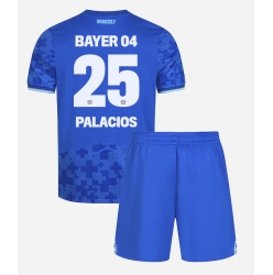 Bayer Leverkusen Exequiel Palacios #25 Tredjedraktsett Barn 2025-26 Kortermet (+ Korte bukser)