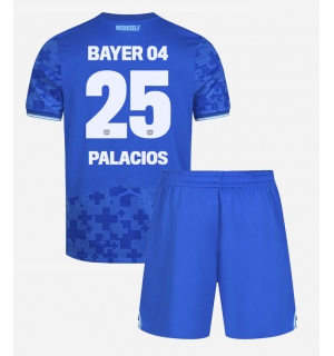 Bayer Leverkusen Exequiel Palacios #25 Tredjedraktsett Barn 2025-26 Kortermet (+ Korte bukser)