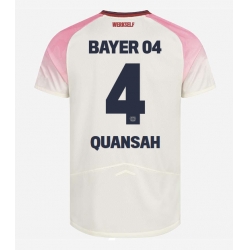 Bayer Leverkusen Jarell Quansah #4 Bortedrakt 2025-26 Kortermet
