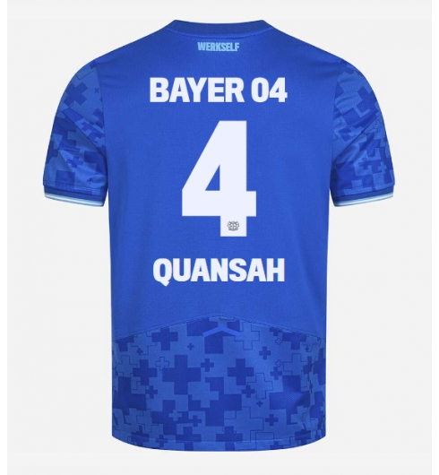 Bayer Leverkusen Jarell Quansah #4 Tredjedrakt 2025-26 Kortermet Bayer Leverkusen Jarell Quansah #4 Tredjedrakt 2025-26 Kortermet