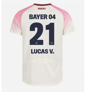 Bayer Leverkusen Lucas Vazquez #21 Bortedrakt 2025-26 Kortermet