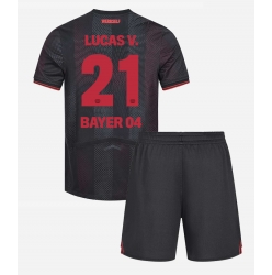 Bayer Leverkusen Lucas Vazquez #21 Hjemmedraktsett Barn 2025-26 Kortermet (+ Korte bukser)