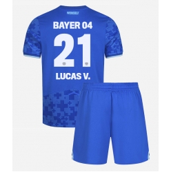 Bayer Leverkusen Lucas Vazquez #21 Tredjedraktsett Barn 2025-26 Kortermet (+ Korte bukser)