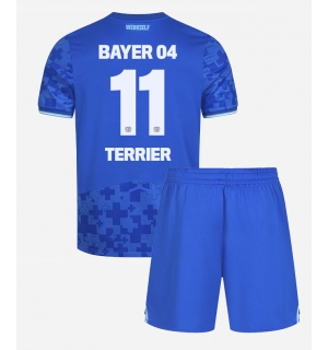 Bayer Leverkusen Martin Terrier #11 Tredjedraktsett Barn 2025-26 Kortermet (+ Korte bukser)