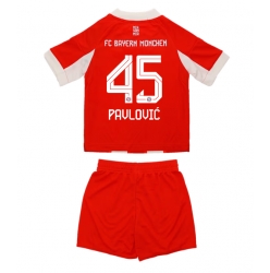 Bayern Munich Aleksandar Pavlovic #45 Hjemmedraktsett Barn 2025-26 Kortermet (+ Korte bukser)