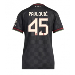 Bayern Munich Aleksandar Pavlovic #45 Tredjedrakt Dame 2025-26 Kortermet