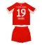 Bayern Munich Alphonso Davies #19 Hjemmedraktsett Barn 2025-26 Kortermet (+ Korte bukser)