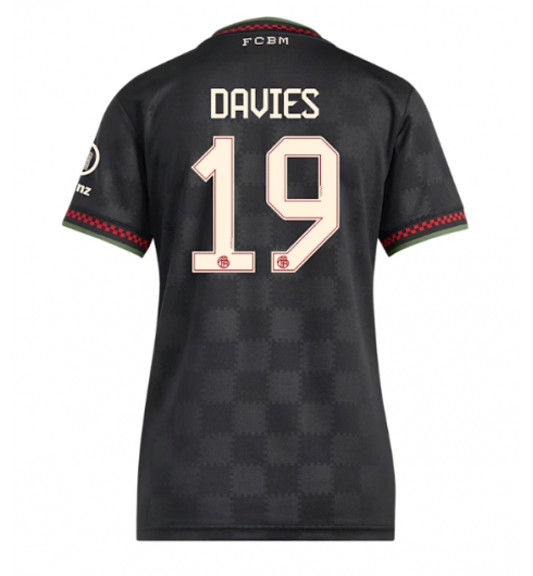 Bayern Munich Alphonso Davies #19 Tredjedrakt Dame 2025-26 Kortermet Bayern Munich Alphonso Davies #19 Tredjedrakt Dame 2025-26 Kortermet