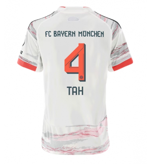 Bayern Munich Jonathan Tah #4 Bortedrakt Dame 2025-26 Kortermet Bayern Munich Jonathan Tah #4 Bortedrakt Dame 2025-26 Kortermet