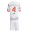 Bayern Munich Jonathan Tah #4 Bortedraktsett Barn 2025-26 Kortermet (+ Korte bukser)