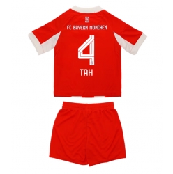 Bayern Munich Jonathan Tah #4 Hjemmedraktsett Barn 2025-26 Kortermet (+ Korte bukser)