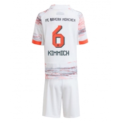 Bayern Munich Joshua Kimmich #6 Bortedraktsett Barn 2025-26 Kortermet (+ Korte bukser)