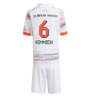 Bayern Munich Joshua Kimmich #6 Bortedraktsett Barn 2025-26 Kortermet (+ Korte bukser)