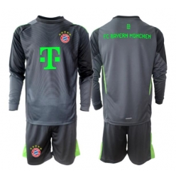 Bayern Munich Keeper Bortedraktsett Barn 2025-26 Langermet (+ Korte bukser)